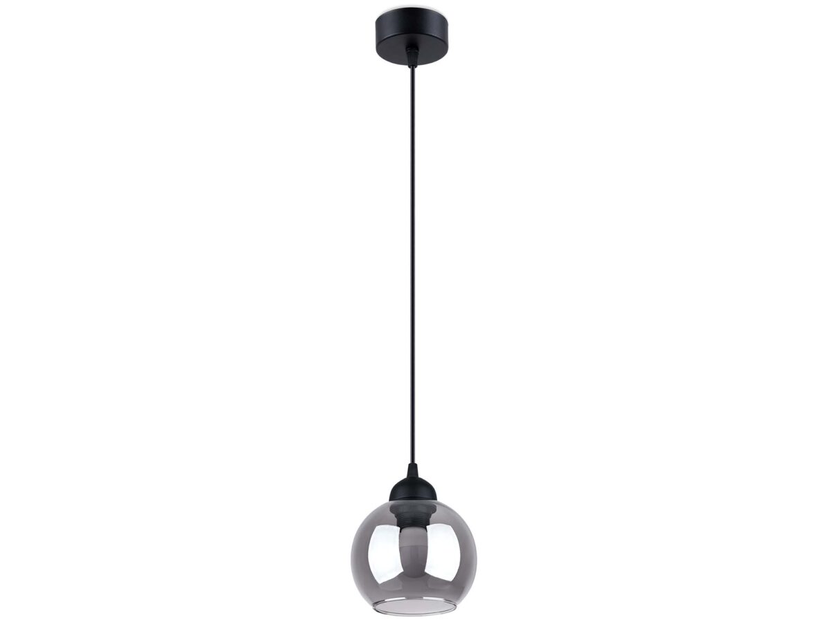 Minimalistická černá závěsná lampa CALIX 1 Osvětlení má v každém interiéru