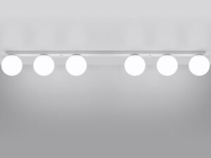 Miniatura 3 - Moderní černá lišta s kulovými LED stínidly