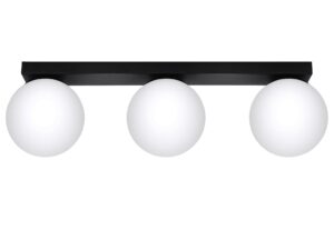 Miniatura 4 - Mléčné LED koule – pohled zespodu u černé konstrukce