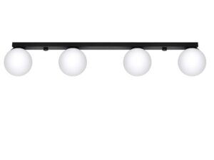 Miniatura 4 - Řada koulí LED na černé liště – horizontální detail