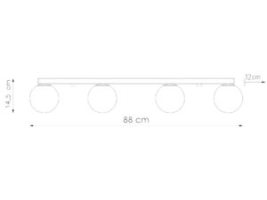 Miniatura 7 - Lampa s LED koulemi o délce 88 cm – technické schéma