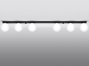 Miniatura 5 - Bílá verze svítidla s LED koulemi zavěšenými paralelně