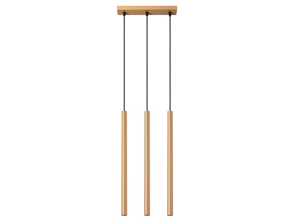 Závěsná lampa AUREO 3L Zlatý design 3x8W LED