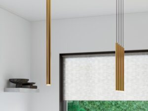 Miniatura 6 - Jednotlivá zlatá LED tubus nad oknem v kuchyni