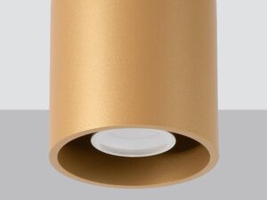 Miniatura 1 - Zlatá tubusová LED lampa z matowym povrchovou úpravou na světlém pozadí