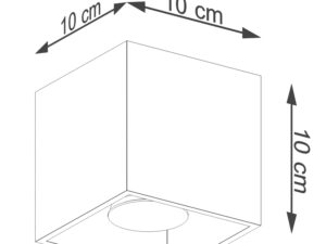 Miniatura 7 - Technický schéma lampy kostky LED: 10 × 10 cm