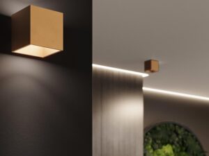 Miniatura 4 - Vnější fasáda s LED osvětlením ve zlatých kostkách