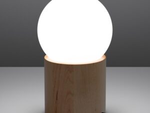 Miniatura 2 - Dřevěná noční lampička s kulovým LED stínidlem