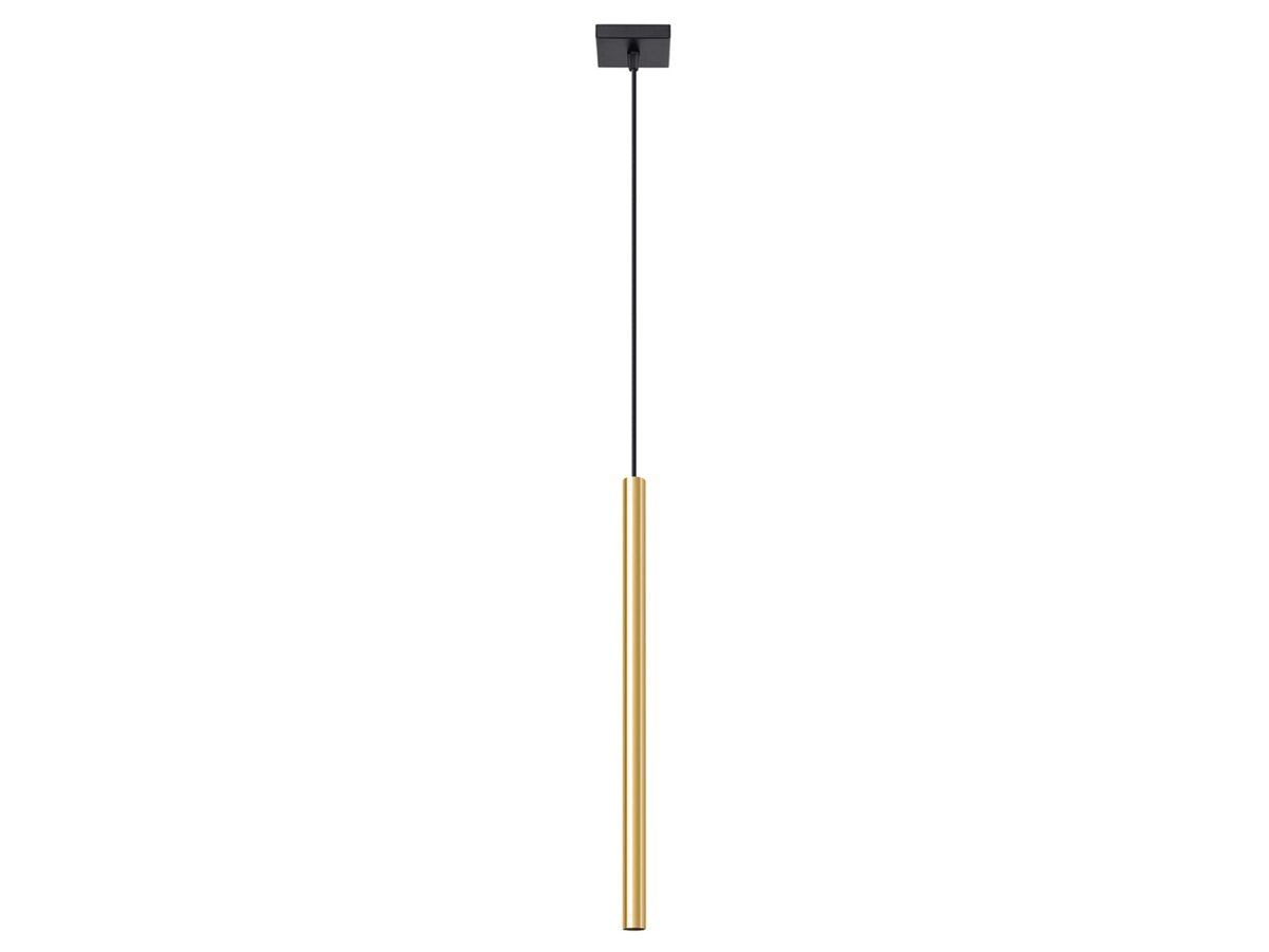 Závěsná lampa AUREO 1 zlatý lesk 1x G9 LED 100cm