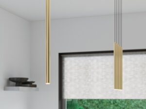 Miniatura 5 - Závěsná LED svítidla v kuchyni s černo-zlatým kontrastem