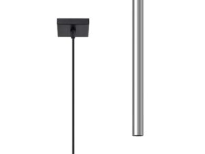 Miniatura 1 - Závěsná lampa s černou stropní základnou a kovovou tubou do kuchyně