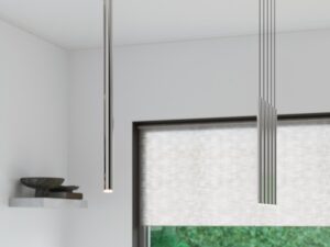 Miniatura 5 - Černá závěsná tubová lampa nad kuchyňským stolem