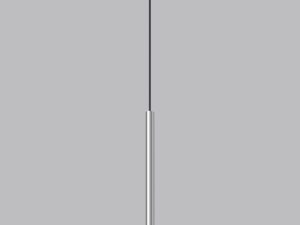 Miniatura 2 - Stříbrná tubusová lampa z przewodem a minimalistickém zawieszeniem