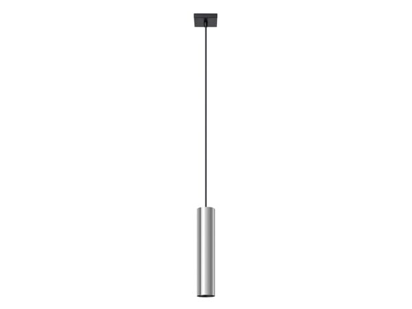 Stříbrná závěsná lampa