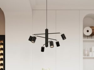 Miniatura 15 - Černé stropní svítidlo s pohyblivými LED reflektory