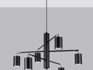 Miniatura 10 - Designové stropní svítidlo se šesti černými reflektory