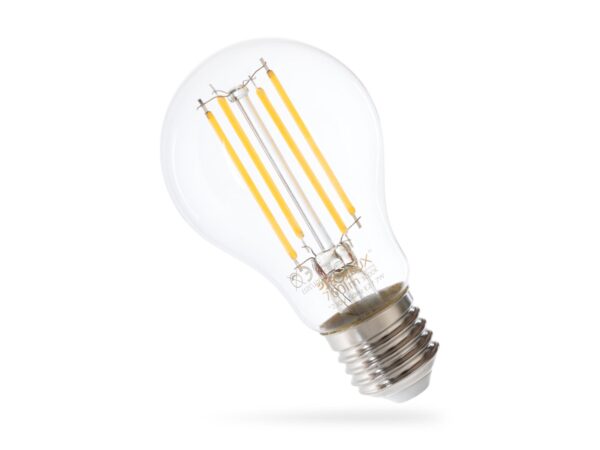 LED filamentová žárovka s teplým světlem, retro styl