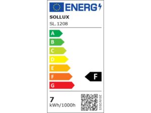 Miniatura 2 - Energetický štítek bílé lampy SL.1206 – třída F