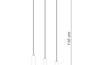 Miniatura 8 - Wymiar technický trojité lampy z stínidly LED, industriální styl