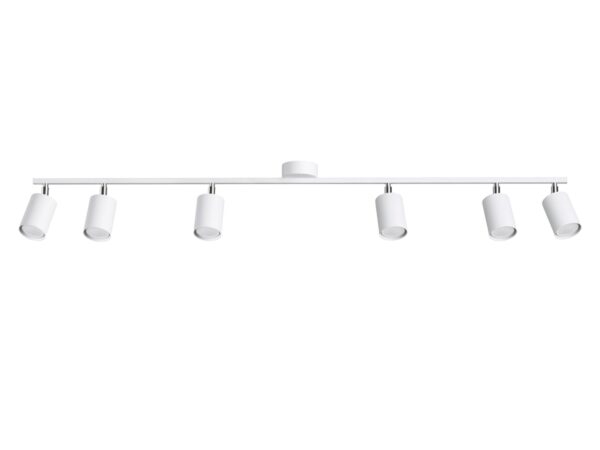 Stropní osvětlovací lišta z reflektory LED, styl minimalistický