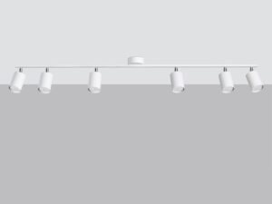Miniatura 1 - Bílá stropní lampa se šesti reflektory LED
