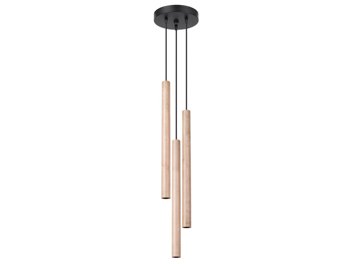 Moderní závěsná lampa dřevo 3,5×50 cm ARBOR 3P