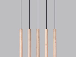 Miniatura 2 - Závěsná LED lampa s pěti stínidly v moderním interiéru