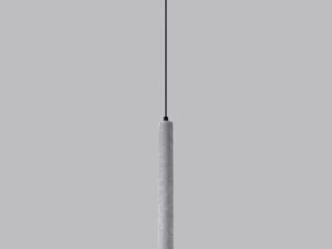Miniatura 2 - Betonová závěsná LED lampa s černým przewodem, industriální styl