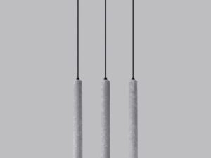 Miniatura 2 - Závěsná lampa LED s třemi paralelními betonovými tubusy