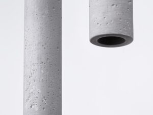 Miniatura 4 - Betonová závěsná LED lampa ve stylu loftovém, detail na klosze