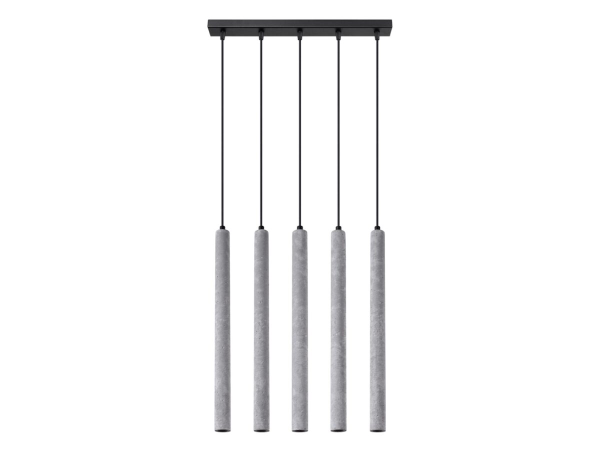 Avangardní betonová závěsná lampa TULOS ARBOR 5L