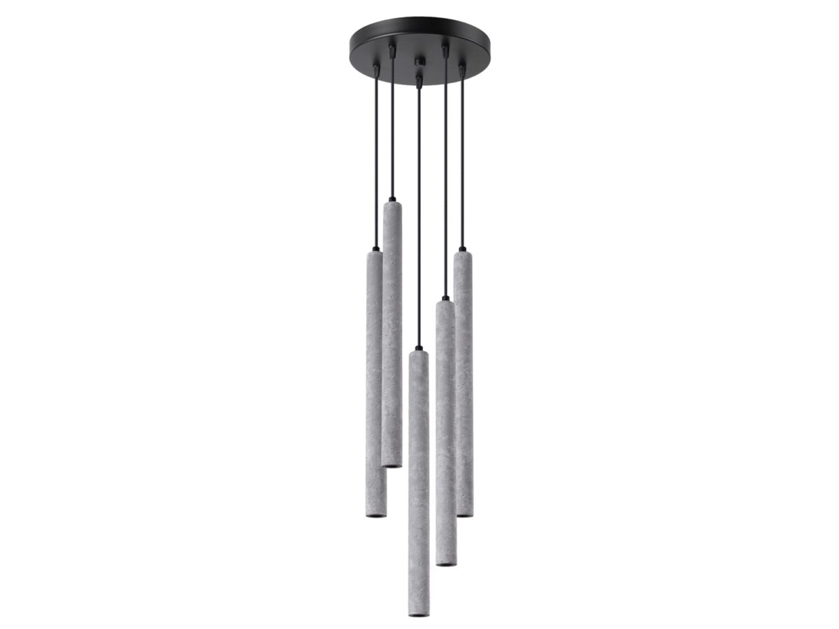 Elegantní betonová stropní lampa TULOS ARBOR 5P