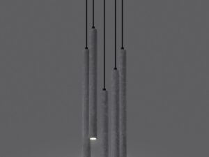 Miniatura 3 - Betonové závěsné lampy LED na czarnych przewodach, industriální styl