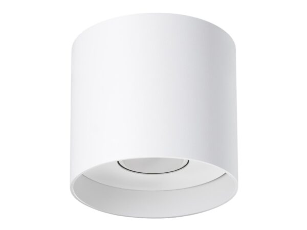 Moderní bílá stropní lampa cylindryczna do obývacího pokoje lub předsíně