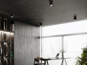 Miniatura 13 - Moderní kancelář z sufitami betonowymi a srebrnymi lampami