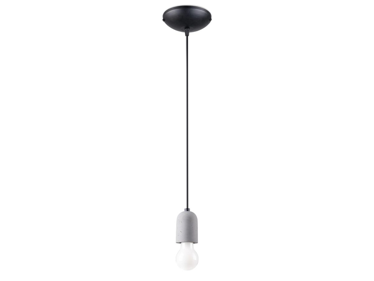 Moderní betonová závěsná lampa LANGO CELIA 1