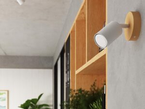 Miniatura 4 - LED nástěnné svítidlo s přírodním dřevem a bílou bodovým svítidlem