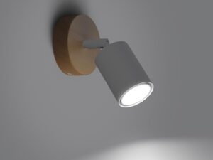 Miniatura 2 - Dřevěná základna z reflektorem LED bílým