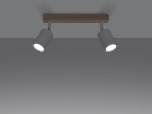 Miniatura 2 - Nocna aranžmá se dvěma reflektory LED na dřevěné listwie