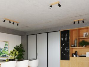 Miniatura 8 - osvětlení nástěnné zamontowane na boku police ve stylu loftovém