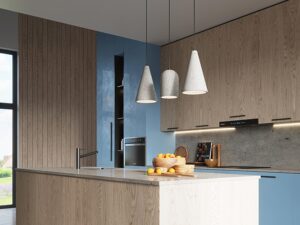 Miniatura 5 - Moderní kuchyně se třemi lampami z betonu architektonicznego