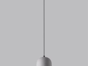 Miniatura 1 - Minimalistická lampa z betonu architektonicznego na bílém pozadí