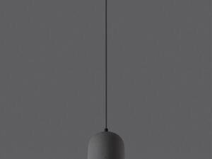 Miniatura 2 - Šedá betonová stropní lampa zavěšená na černým kablu