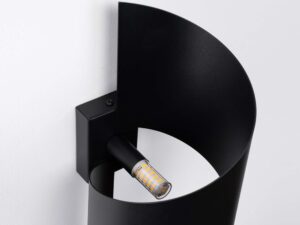 Miniatura 7 - Spiralny nástěnné svítidlo černý z žárovkou LED G9 v oprawce