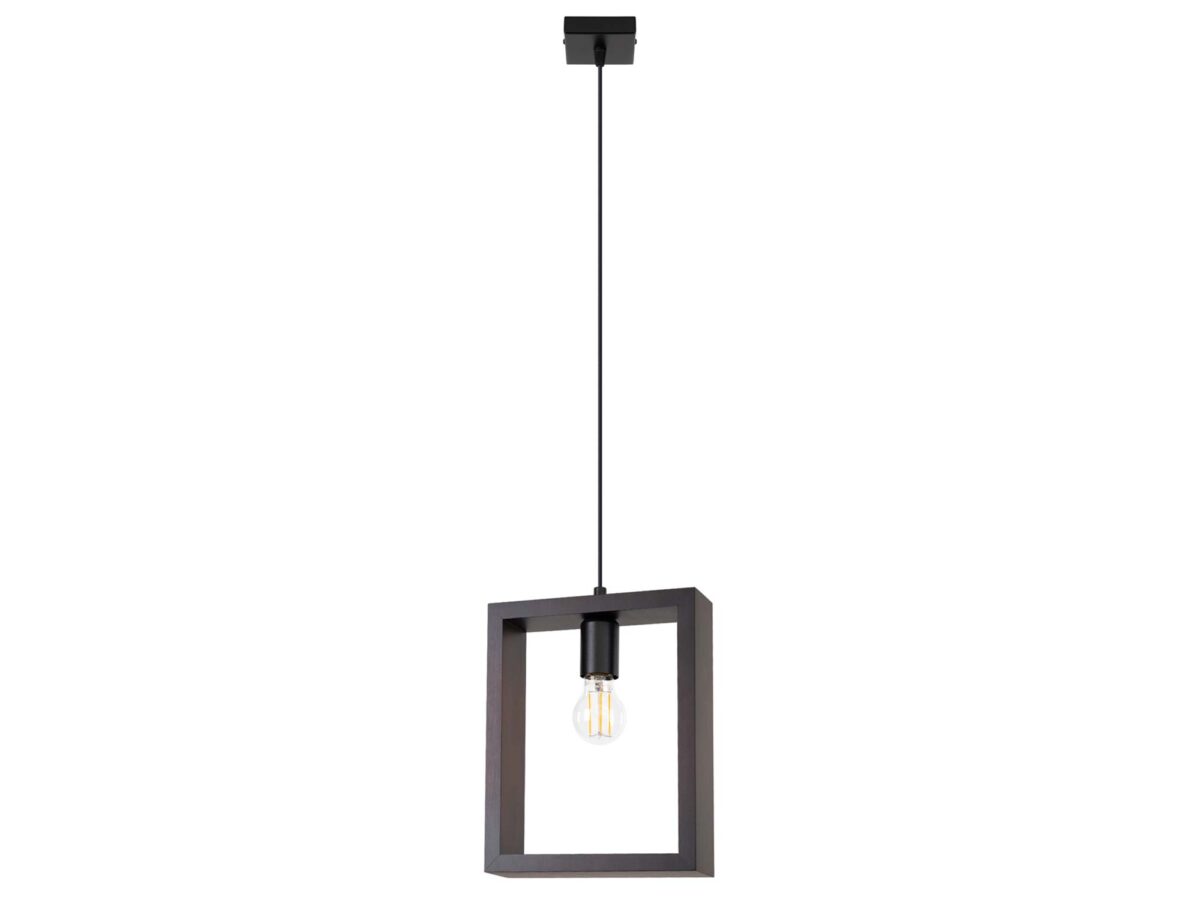 Elegantní závěsné svítidlo odstín wenge ARVIO