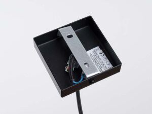 Miniatura 9 - Černá kovová stropní krytka závěsné lampy z okablowaniem
