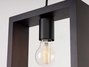 Miniatura 4 - Žárovka dekorativní LED v černé oprawce lampy dřevěné