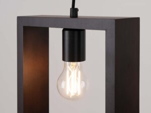 Miniatura 5 - Zapalona žárovka filamentowa v grafitowej rámu závěsné lampy